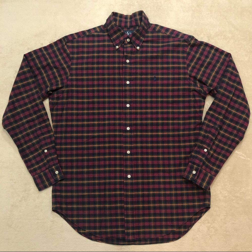 Ralph Lauren Classic Fit Plaid Long Sleeve, Size M